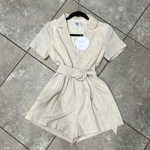 Princess Polly- Turin Romper Beige/ US size 4